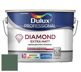 Краска DULUX LUXIUM DIAMOND EXTRA MATT глубокоматовая краска цвет NCS S 6020-G10Y 