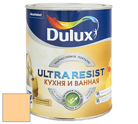 Краска DULUX LUXIUM ULTRA RESIST КУХНЯ И ВАННАЯ полуматовая ультрастойкая краска цвет 11YY 70/356 Butternut Babe