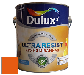 Краска DULUX LUXIUM ULTRA RESIST КУХНЯ И ВАННАЯ матовая ультрастойкая краска цвет RAL 2004 