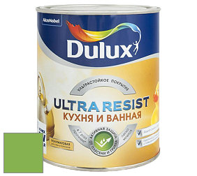 Краска DULUX LUXIUM ULTRA RESIST КУХНЯ И ВАННАЯ полуматовая ультрастойкая краска цвет 30GY 40/531 Kiwi Fun