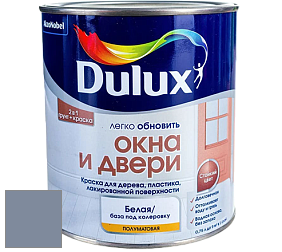 Краска DULUX LUXIUM ОКНА И ДВЕРИ полуматовая краска цвет 50BB 26/105 Cosmic Crescent
