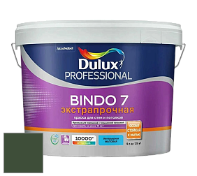 Краска DULUX LUXIUM BINDO 7 Экстрапрочная матовая краска цвет 50GY 08/153 Wilderness Green
