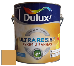 Краска DULUX LUXIUM ULTRA RESIST КУХНЯ И ВАННАЯ матовая ультрастойкая краска цвет 10YY 42/460 Dutch gold 2