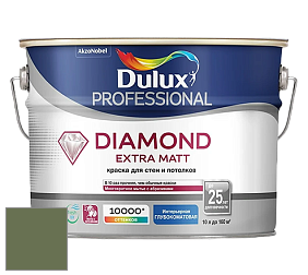 Краска DULUX LUXIUM DIAMOND EXTRA MATT глубокоматовая краска цвет 18GY 18/160 Brazilian Forest
