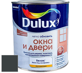Краска DULUX LUXIUM ОКНА И ДВЕРИ полуматовая краска цвет NCS S 8505-B20G 