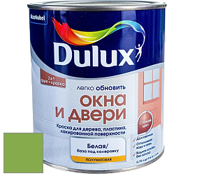 Краска DULUX LUXIUM ОКНА И ДВЕРИ полуматовая краска цвет 30GY 35/474 