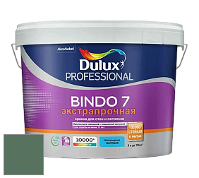 Краска DULUX LUXIUM BINDO 7 Экстрапрочная матовая краска цвет 90GY 16/151 Ivy