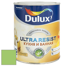 Краска DULUX LUXIUM ULTRA RESIST КУХНЯ И ВАННАЯ полуматовая ультрастойкая краска цвет 30GY 50/437 