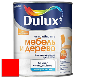 Краска DULUX LUXIUM МЕБЕЛЬ И ДЕРЕВО матовая краска цвет RAL 3026 