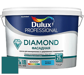 Краска DULUX LUXIUM DIAMOND ФАСАДНАЯ матовая краска цвет NCS S 5040-B30G 
