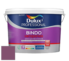 Краска DULUX LUXIUM BINDO НЕГОРЮЧАЯ 9л глубокоматовая краска цвет 10RR 13/250 Grape Vineyard