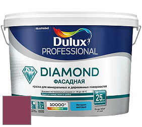 Краска DULUX LUXIUM DIAMOND ФАСАДНАЯ матовая краска цвет 50RR 12/305 Merlot Surprise