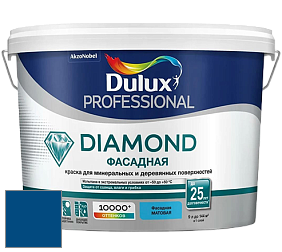 Краска DULUX LUXIUM DIAMOND ФАСАДНАЯ матовая краска цвет 62BB 08/369 Pure Blue