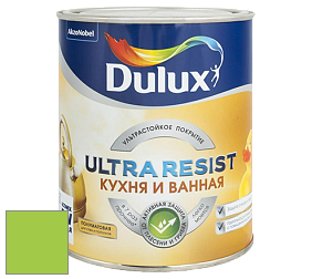 Краска DULUX LUXIUM ULTRA RESIST КУХНЯ И ВАННАЯ полуматовая ультрастойкая краска цвет 16GY 54/615 Midgetgolf Green
