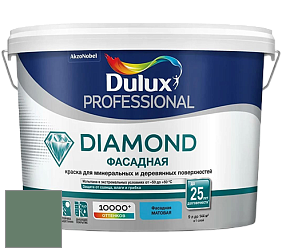 Краска DULUX LUXIUM DIAMOND ФАСАДНАЯ матовая краска цвет NCS S 5020-G10Y 