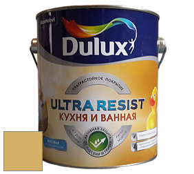 Краска DULUX LUXIUM ULTRA RESIST КУХНЯ И ВАННАЯ матовая ультрастойкая краска цвет NCS S 2040-Y 