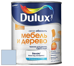 Краска DULUX LUXIUM МЕБЕЛЬ И ДЕРЕВО матовая краска цвет 30BB 63/124 Quiet Blue