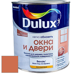 Краска DULUX LUXIUM ОКНА И ДВЕРИ полуматовая краска цвет NCS S 2060-Y60R 