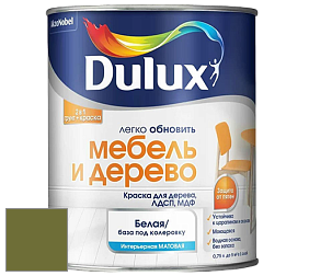 Краска DULUX LUXIUM МЕБЕЛЬ И ДЕРЕВО матовая краска цвет NCS S 4550-G50Y 
