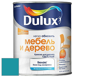Краска DULUX LUXIUM МЕБЕЛЬ И ДЕРЕВО матовая краска цвет 16BG 24/357 Blue diamond 4