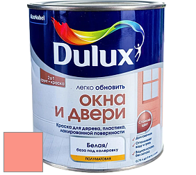 Краска DULUX LUXIUM ОКНА И ДВЕРИ полуматовая краска цвет NCS S 0550-Y80R 
