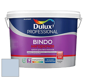 Краска DULUX LUXIUM BINDO НЕГОРЮЧАЯ 9л глубокоматовая краска цвет 30BB 63/097 Blue Silk