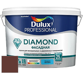 Краска DULUX LUXIUM DIAMOND ФАСАДНАЯ матовая краска цвет RAL 8015 