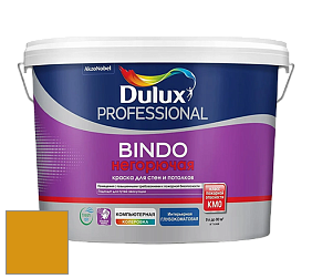 Краска DULUX LUXIUM BINDO НЕГОРЮЧАЯ 9л глубокоматовая краска цвет 20YY 34/700 Hot Mustard