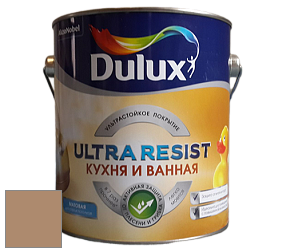 Краска DULUX LUXIUM ULTRA RESIST КУХНЯ И ВАННАЯ матовая ультрастойкая краска цвет NCS S 4020-Y30R 