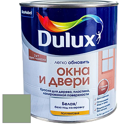 Краска DULUX LUXIUM ОКНА И ДВЕРИ полуматовая краска цвет 50GY 34/185 