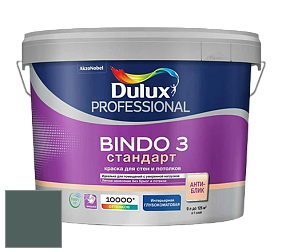 Краска DULUX LUXIUM BINDO 3 Стандарт глубокоматовая краска цвет NCS S 7010-B70G 