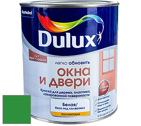 Краска DULUX LUXIUM ОКНА И ДВЕРИ полуматовая краска цвет 70GY 22/546 Emerald Isle