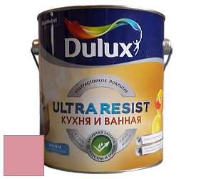 Краска DULUX LUXIUM ULTRA RESIST КУХНЯ И ВАННАЯ матовая ультрастойкая краска цвет 90RR 43/290 Ruby fountain 6