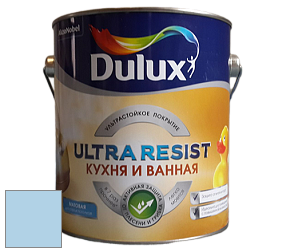Краска DULUX LUXIUM ULTRA RESIST КУХНЯ И ВАННАЯ матовая ультрастойкая краска цвет 99BG 62/159 Celestial