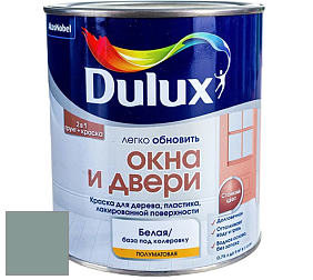 Краска DULUX LUXIUM ОКНА И ДВЕРИ полуматовая краска цвет NCS S 4010-B70G 