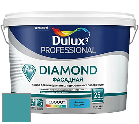 Краска DULUX LUXIUM DIAMOND ФАСАДНАЯ матовая краска цвет NCS S 3040-B30G 