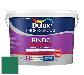 Краска DULUX LUXIUM BINDO НЕГОРЮЧАЯ 9л глубокоматовая краска цвет 10GG 15/346 Eleanor's Emerald