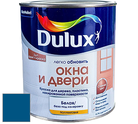 Краска DULUX LUXIUM ОКНА И ДВЕРИ полуматовая краска цвет 32BB 10/296 Comets Tail