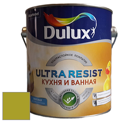 Краска DULUX LUXIUM ULTRA RESIST КУХНЯ И ВАННАЯ матовая ультрастойкая краска цвет NCS S 2070-G60Y 