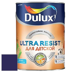 Краска DULUX LUXIUM ULTRA RESIST ДЛЯ ДЕТСКОЙ ультрастойкая матовая краска цвет RAL 5022 