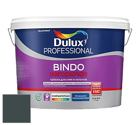 Краска DULUX LUXIUM BINDO НЕГОРЮЧАЯ 9л глубокоматовая краска цвет NCS S 8010-B50G 