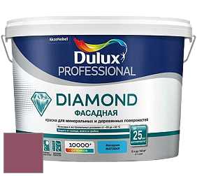 Краска DULUX LUXIUM DIAMOND ФАСАДНАЯ матовая краска цвет 50RR 15/266 Plum Syrup