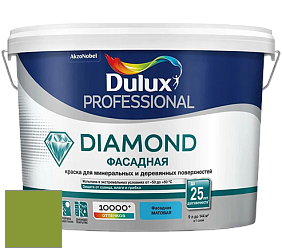 Краска DULUX LUXIUM DIAMOND ФАСАДНАЯ матовая краска цвет NCS S 2070-G40Y 