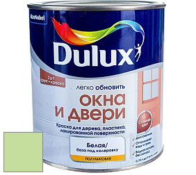 Краска DULUX LUXIUM ОКНА И ДВЕРИ полуматовая краска цвет 26GY 68/322 Mint Sensation