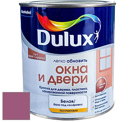 Краска DULUX LUXIUM ОКНА И ДВЕРИ полуматовая краска цвет NCS S 3050-R30B 