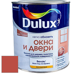 Краска DULUX LUXIUM ОКНА И ДВЕРИ полуматовая краска цвет NCS S 2070-Y80R 