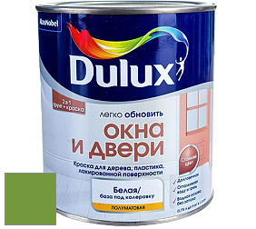 Краска DULUX LUXIUM ОКНА И ДВЕРИ полуматовая краска цвет NCS S 2070-G30Y 