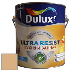 Краска DULUX LUXIUM ULTRA RESIST КУХНЯ И ВАННАЯ матовая ультрастойкая краска цвет 15YY 49/288 Brown Ginger