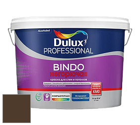 Краска DULUX LUXIUM BINDO НЕГОРЮЧАЯ 9л глубокоматовая краска цвет RAL 8028 