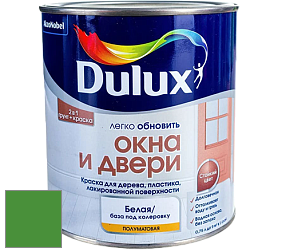 Краска DULUX LUXIUM ОКНА И ДВЕРИ полуматовая краска цвет 70GY 18/576 